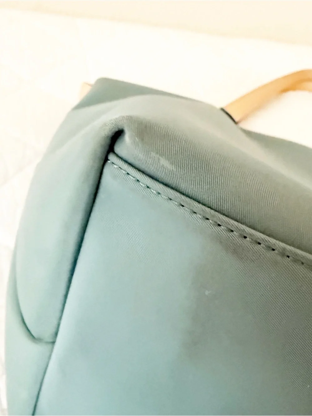 Radley London Teal Green Tote Tan Handles